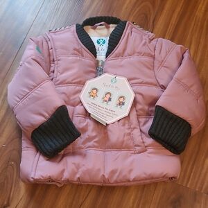 Buckle Kids Pink Puffer Jacket
